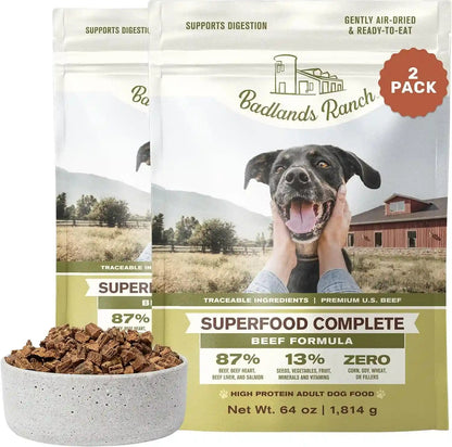 BADLANDS RANCH by Katherine Heigl – Superfood Complete Air-Dried Beef Dog Food – High Protein with Superfoods for Daily Wellness & Consistent Nutrition – 24 Oz12