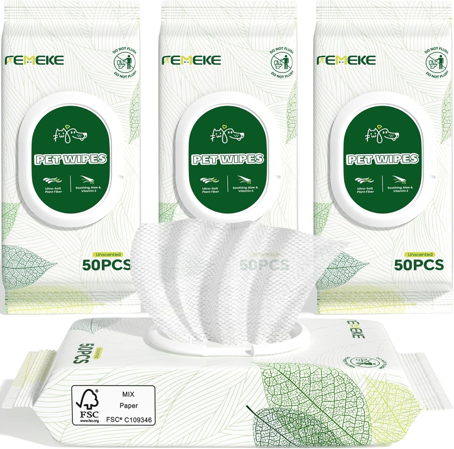 unscented-dog-wipes-cat-wipes-4x50-packs-hypoallergenic-ph-balanced-for-paws-body-eyes-ears-grooming-all-natural-plant-fiber-wipes-with-aloe-vitamin-e-pearl-texture