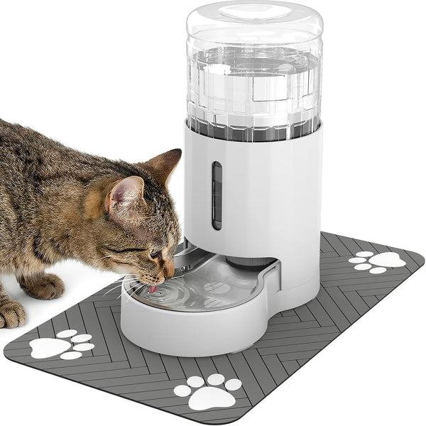 JUNSPOW Cat Water Dispenser and Stainless Steel Bowl | Automatic Gravity Water Dispenser for Cats or Small Medium Size Dogs, Large Capacity, Easy to Clean and Safe for Pets8