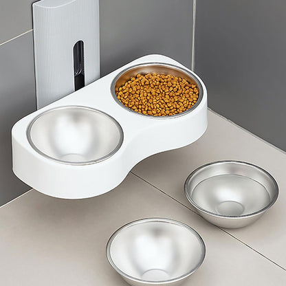 Wall Mounted Cats Bowl Large Capacity Pet Feeding Bowl Cats Feeding Drinking Bowl Feeding Bowl Height Adjustable5