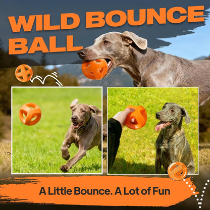 Fida Natural Rubber Dog Balls for Aggressive Chewers, Durable Dog Chew Toys for Large Dogs, Interactive Fetch & Tug of War Toys for Medium Large Breed Non-Toxic Dish Washable,4.5 * 4.5"5