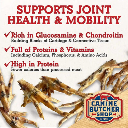Chicken Feet Dog Treats, Raised & Made in USA (30-Pack), Dehydrated Chicken Feet, All Natural Dog Chews & Dog Snacks | Crunchy Texture, Naturally Dehydrated, Rich in Glucosamine, Supports Joint Health, Made in the USA3
