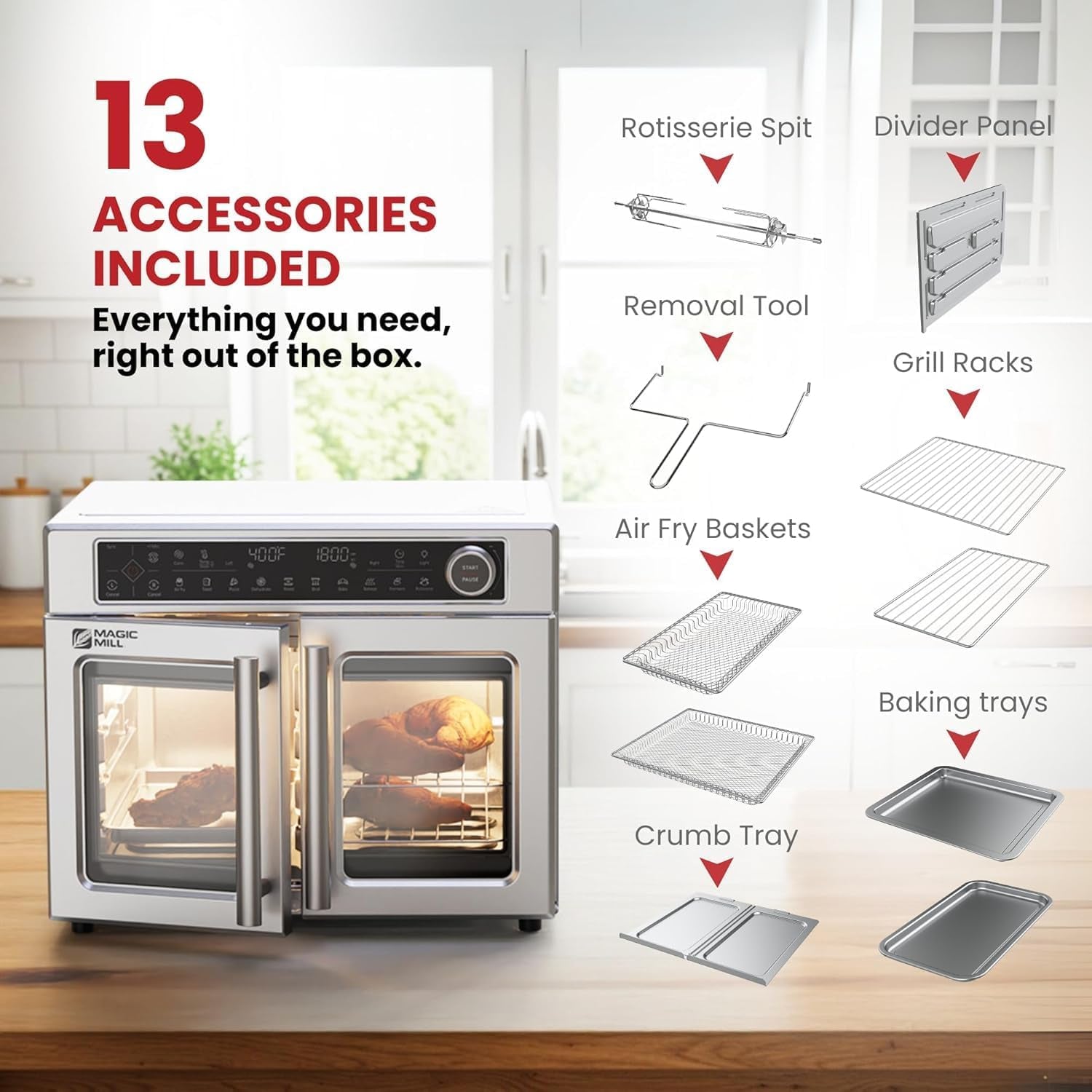 ultra-premium-air-fryer-toaster-oven-combo-with-independent-dual-zone-technology-extra-large-32qt-french-door-stainless-steel-convection-oven-next-gen-patent-technology-13-accessories