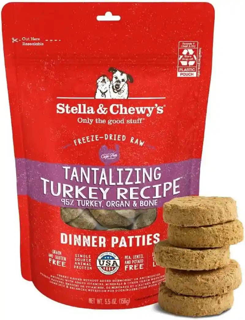 stella-chewys-freeze-dried-raw-dinner-patties-beef-recipe-high-protein-grain-free-puppy-dog-food-perfect-for-picky-eaters-25-oz