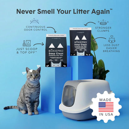 Boxie Probiotic Clumping Cat Litter 40+ Day Odor Control Dust Free 16 Lb4