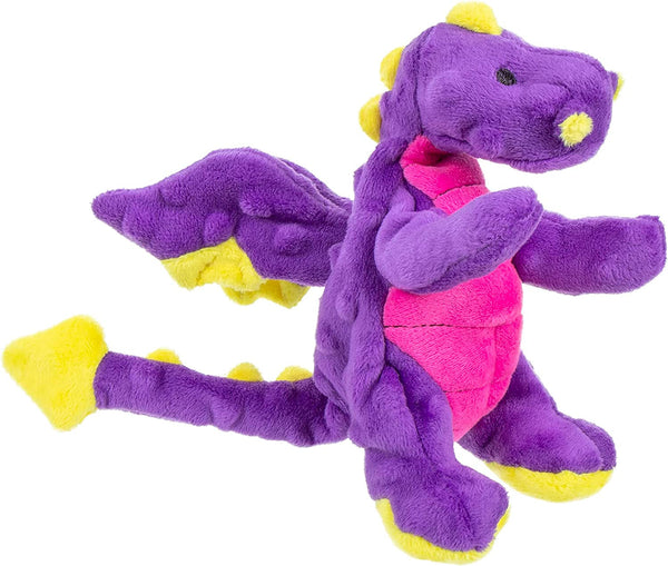 Godog Bubble Plush Dragons Squeaky Dog Toy, Chew Guard Technology - Coral, Large29