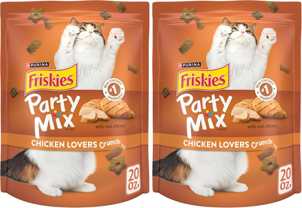 Purina Friskies Cat Treats, Party Mix Chicken Lovers Crunch - 20 Oz. Pouch13