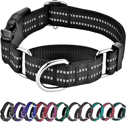 Martingale Collars for Dogs, Reflective Escape Proof Training Dog Collars with Quick Release Buckle,Adjustable No Slip Nylon Dog Collar for Medium Pets7