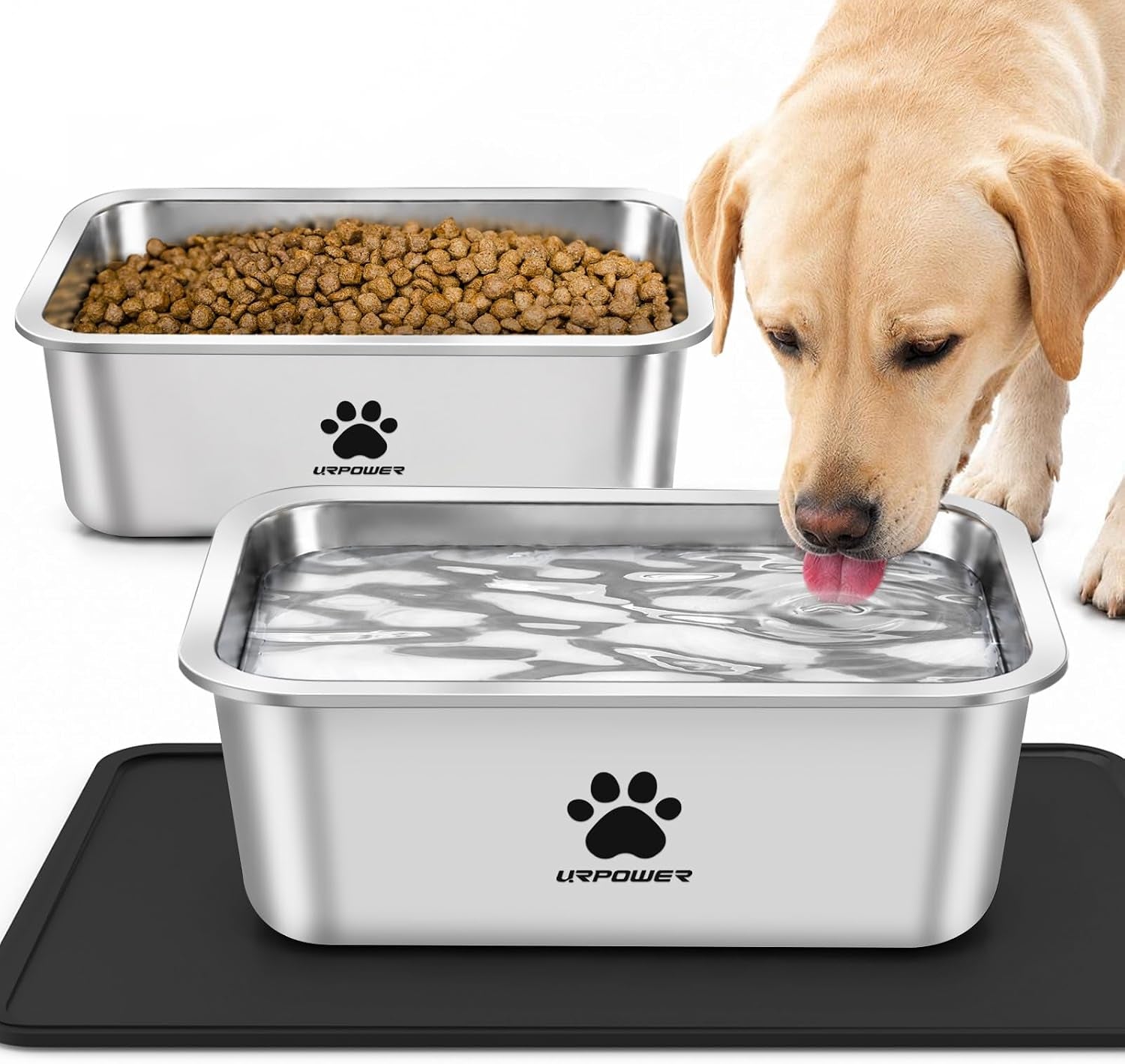 urpower-2-pack-1-25-gallon-large-dog-water-bowl-stainless-steel-dog-bowls-thickened-stainless-steel-pet-bowl-spill-proof-non-slip-mat-dishwasher-safe-indoor-outdoor-for-medium-large-x-large-dogs