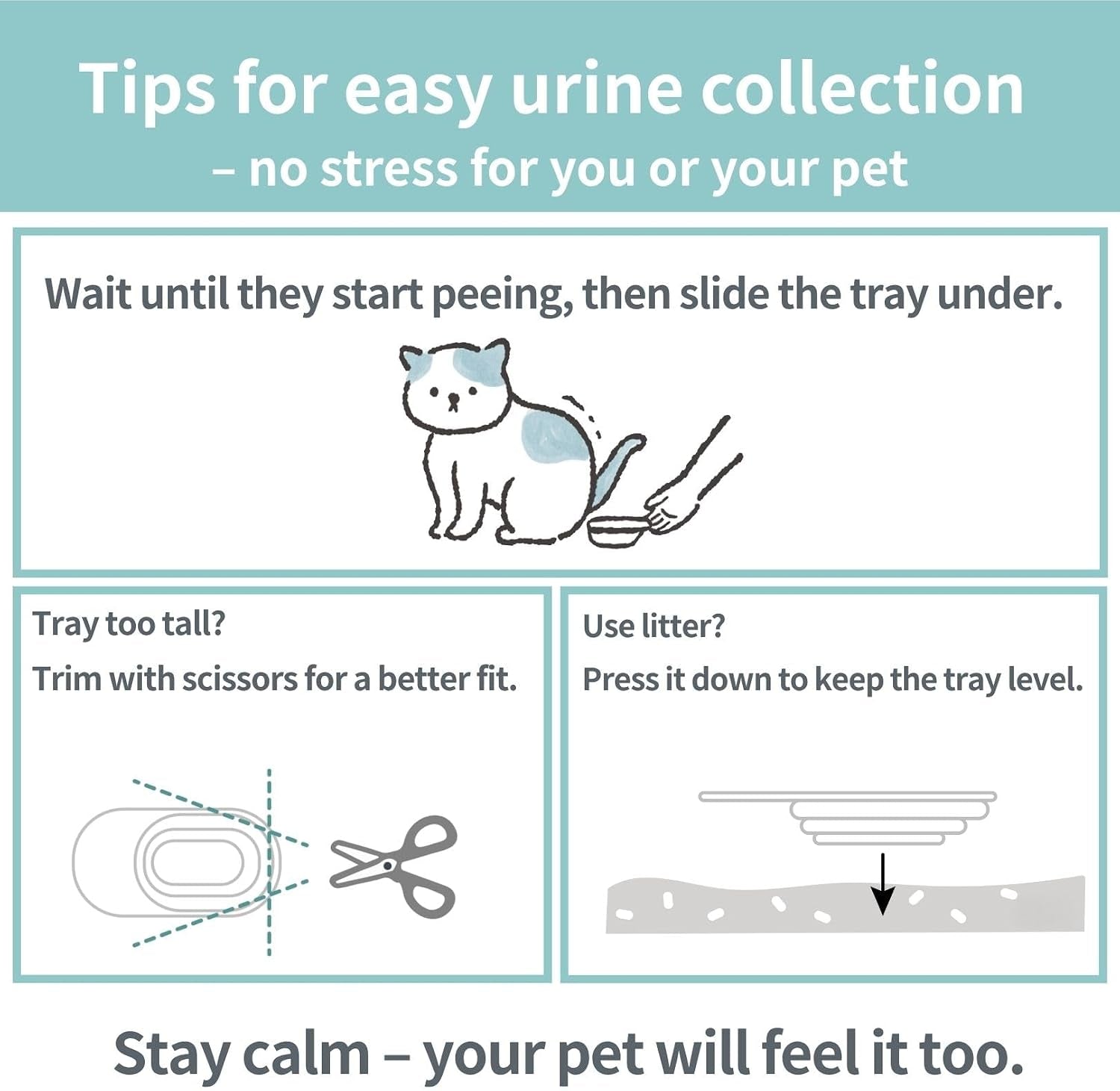cat-urine-collection-kit-6-pack-clean-catch-urine-sample-tray-for-cats-small-dogs-disposable-pet-urine-collector-tray-no-special-litter-needed-made-in-japan