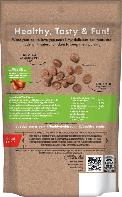 Buddy Biscuits Soft & Chewy Grain Free Cat Treats, Chicken, 3 Oz. Pouch2