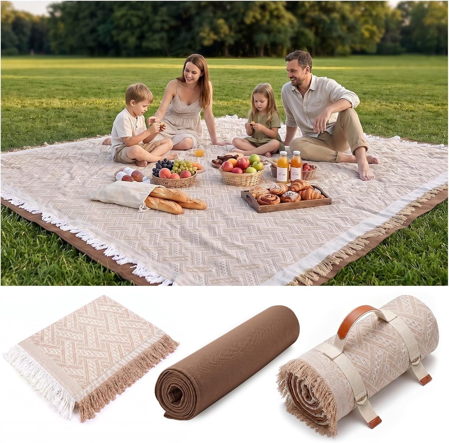 2-in-1-extra-large-rug-outdoor-picnic-blanket-waterproof-woven-boho-mat-giant-beach-towel-travel-essential-yoga-accessories-park-patio-lawn-garden-ground-music-festival-concert-must-have