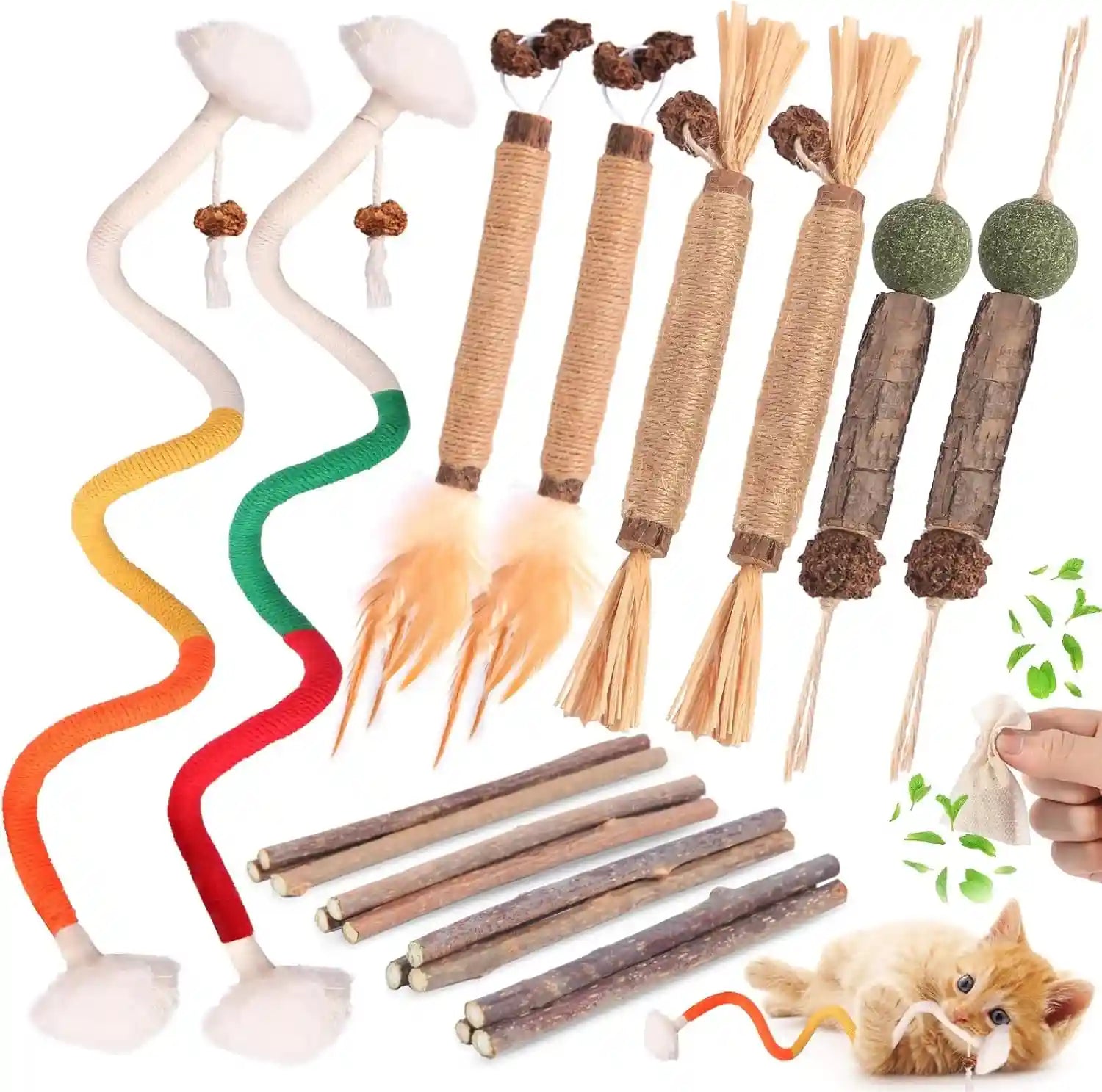 kyouki-cat-toys-cat-chew-toys-silvervine-sticks-catnip-rope-toys-for-cats-teeth-cleaning-kitten-dental-care-kitty-for-indoor-cats-increase-appetite-enhances-oral-dental-health-21-pack