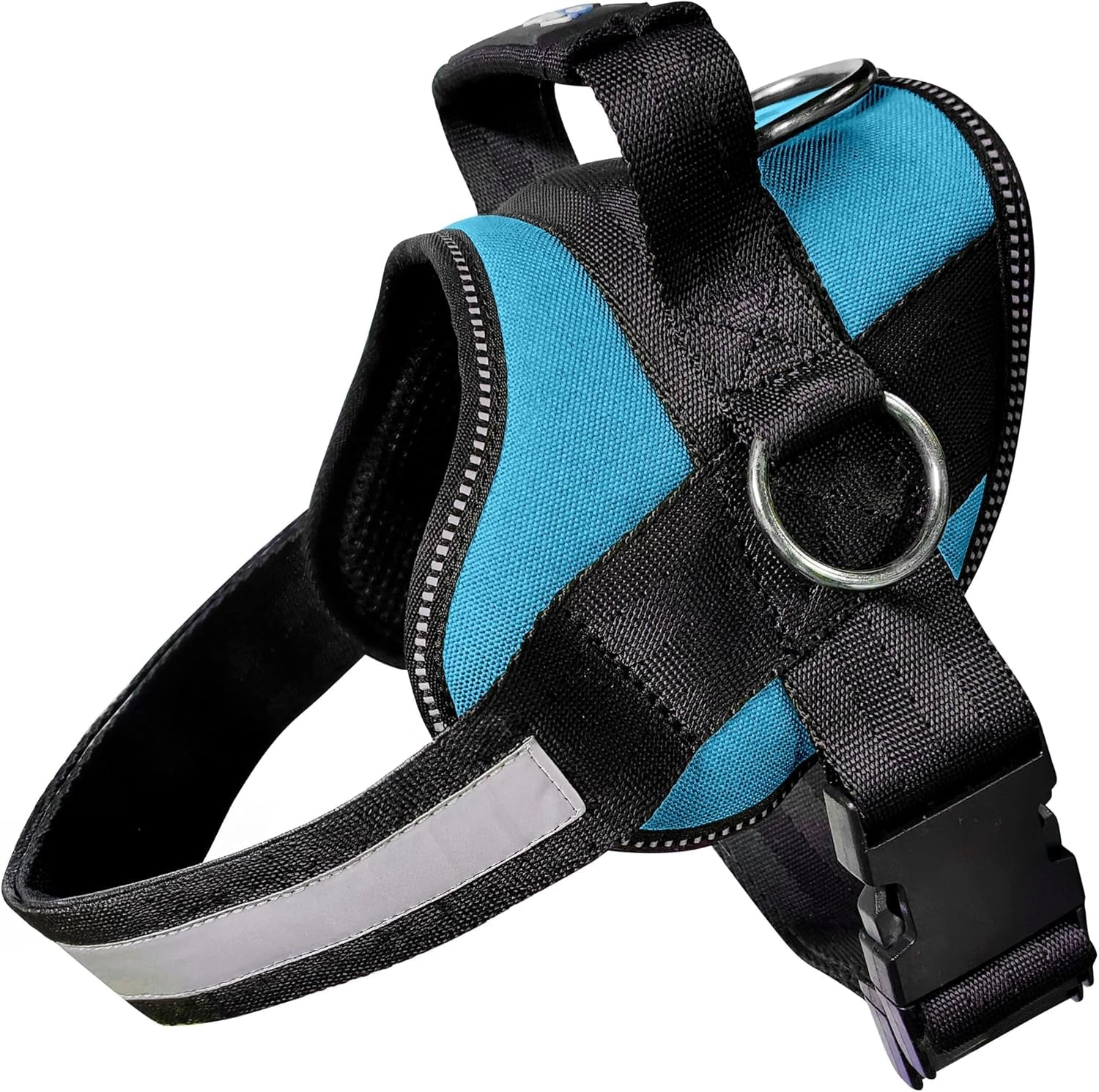 joyride-basic-dog-harness-1-0-blue-serenity-m-adjustable-pet-vest-with-3-side-leash-rings-for-training-walking-and-improved-control-for-small-medium-or-large-dogs