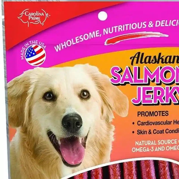 Carolina Prime Pet 40192 Salmon Jerky Treat for Dogs ( 1 Pouch), One Size (Packaging May Vary)3