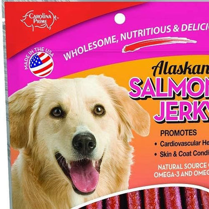 Carolina Prime Pet 40192 Salmon Jerky Treat for Dogs ( 1 Pouch), One Size (Packaging May Vary)3