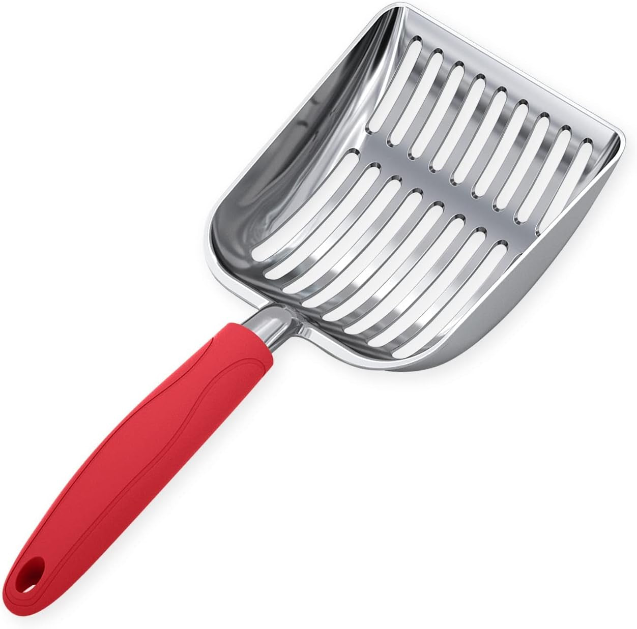 wepet-cat-litter-scoop-aluminum-alloy-sifter-kitty-metal-scooper-deep-shovel-long-handle-poop-sifting-kitten-pooper-lifter-durable-heavy-duty-for-litter-box