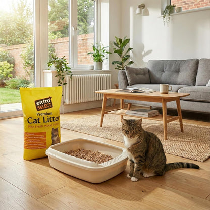 Extra Select Premium Wood Based Cat Litter, 15 L3
