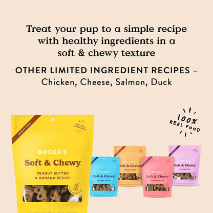 Bocce'S Bakery PB & Banana Flavor Soft & Chewy Dog Treats, 6 Oz | Oven Baked, Wheat-Free Everyday Dog Treat Cookies - Made with Real, Limited Ingredients and Baked in the USA5