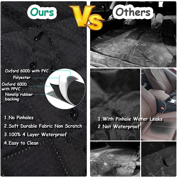 ANOSOSPECIAL Dog Car Seat Cover for Back Seat Cover,Non Stick Fur Rear Seat Protector for Pet,Nonslip Waterproof Durable Universal Fit Interior Backseat Covers for Auto Van SUV6