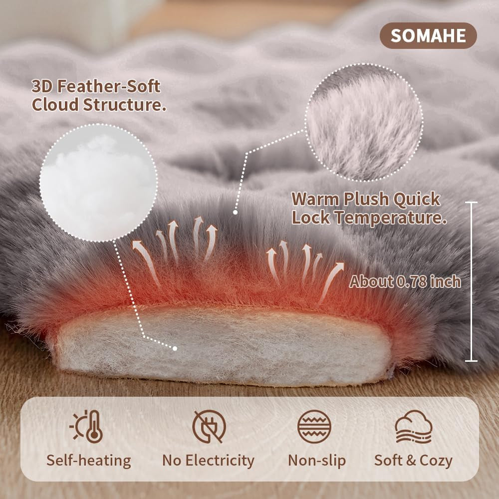 somahe-cat-sleeping-bag-for-indoor-cats-faux-fur-pet-cave-bed-burrow-nest-reversible-plush-snuggle-sack-portable-foldable-mat-machine-washable-anti-static-21-7x17-7grey