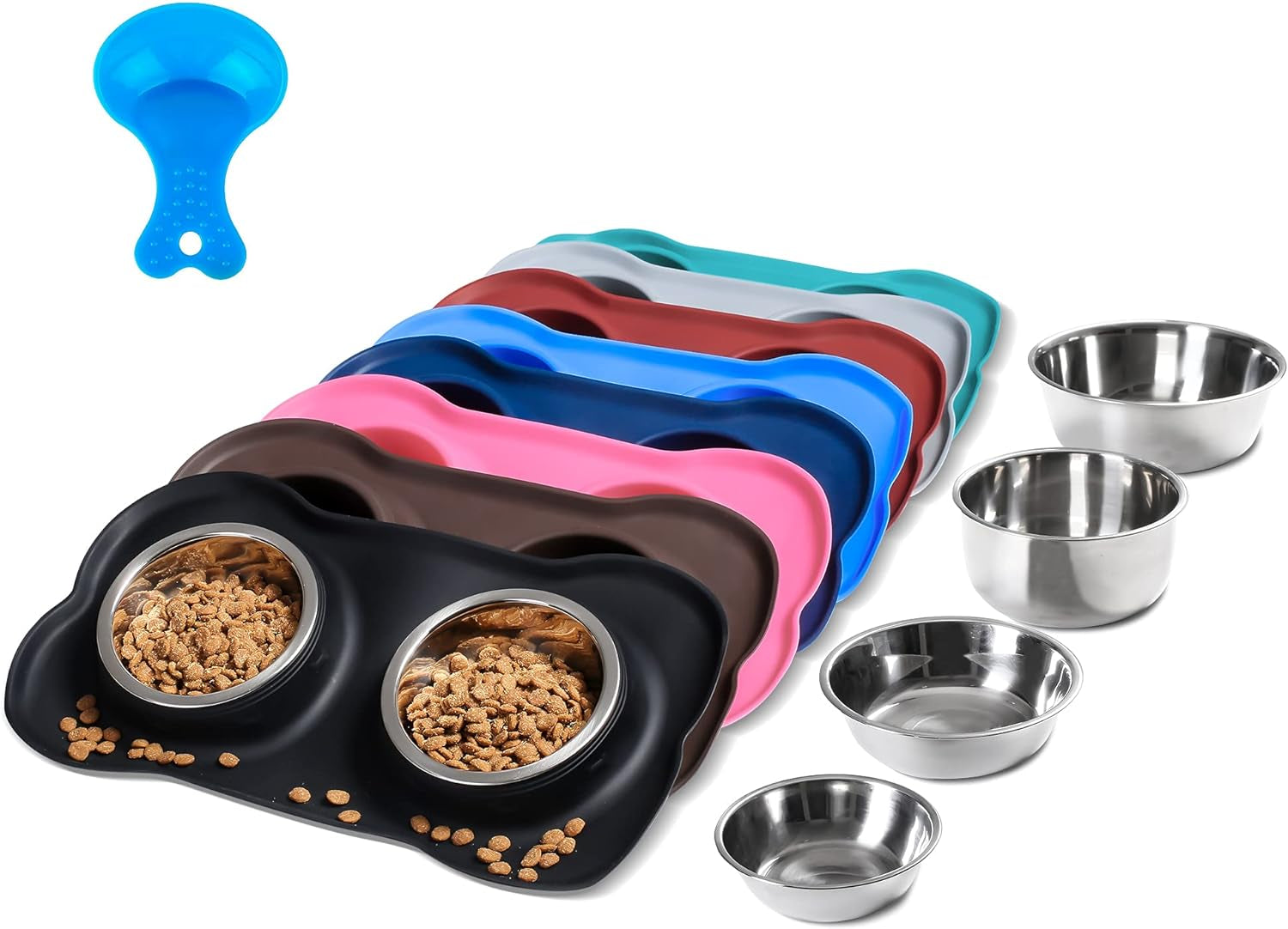 hubulk-pet-dog-bowls-2-stainless-steel-dog-bowl-with-no-spill-non-skid-silicone-mat-pet-food-scoop-water-and-food-feeder-bowls-for-feeding-small-medium-large-dogs-cats-puppies-s-pink
