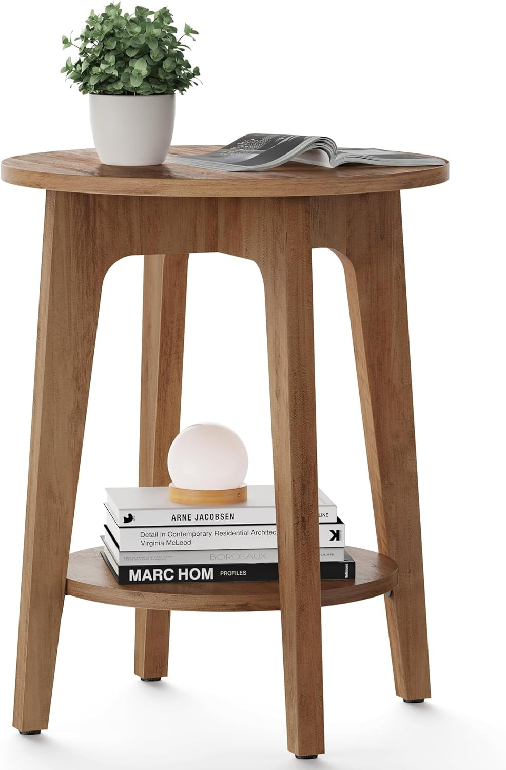 vasagle-maezo-collection-side-table-2-tier-small-round-end-table-nightstand-with-tapered-legs-curved-transitions-for-small-spaces-living-room-bedroom-honey-brown-ulet283t41