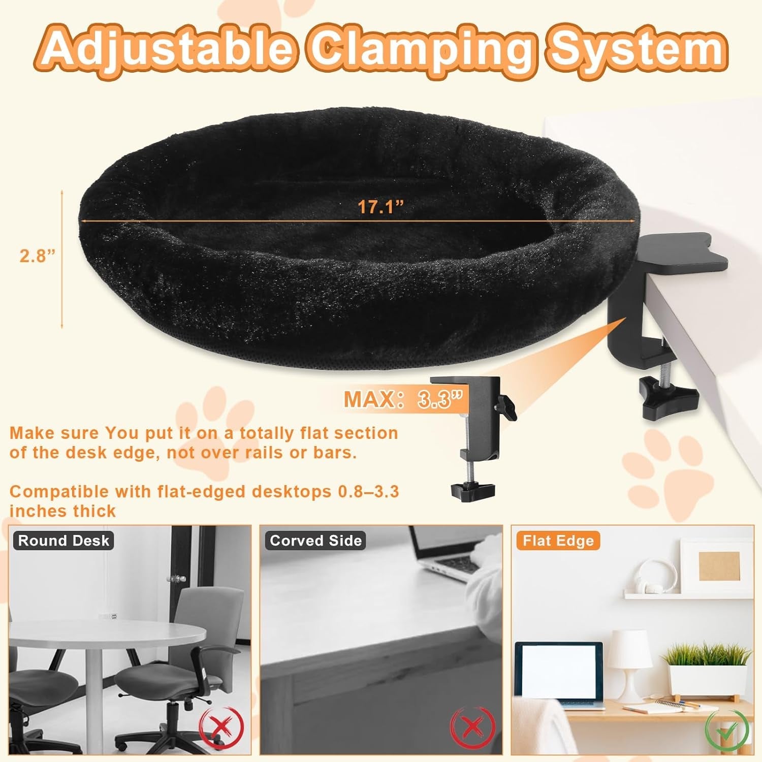 cat-desk-bed-ergonomic-cat-desk-perch-clamp-for-remote-workers-quality-desktop-suspended-cats-bed-rotating-cats-hammock-desk-with-removable-cover-cat-bed-hold-up-to-50lbs