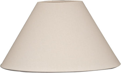 Coolie Empire Hardback Lamp Shade, HB-607-20LNEG, Linen Eggshell, 7 X 20 X 121
