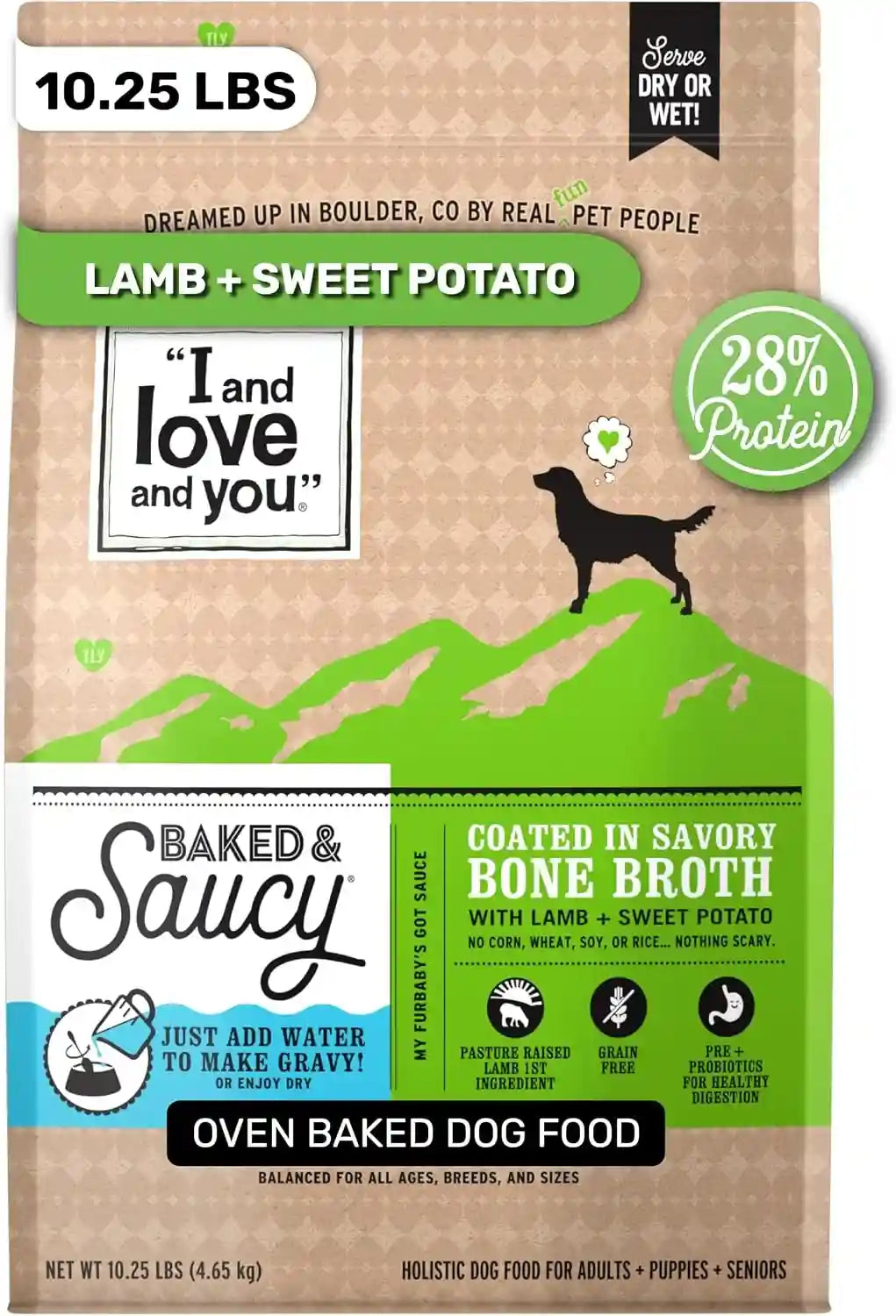 i-and-love-and-you-baked-saucy-dry-dog-food-with-gravy-coating-beef-sweet-potato-recipe-grain-free-prebiotics-probiotics-real-meat-no-fillers-4-pound-bag