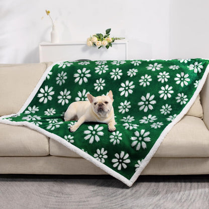 Cute Waterproof Blanket for Dog Cat or Adult, 50"X60", Pink | 3D Textured Flower Pet Blanket for Bed Couch Sofa, Soft Liquid Pee Proof Pet Furniture Protector16