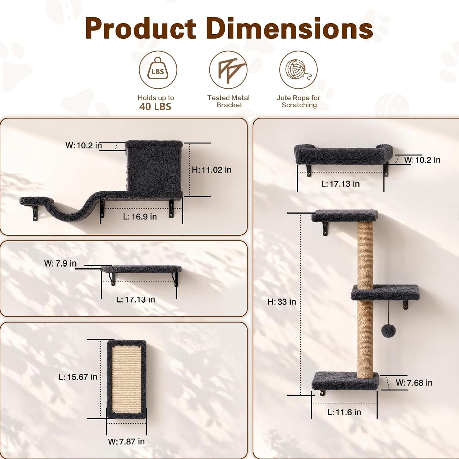 6-in-1-cat-wall-shelves-for-indoor-cats-wall-mounted-furniture-with-bed-cave-perch-scratching-post-multi-level-climbing-system-space-saving-playground-natural-wood-gray