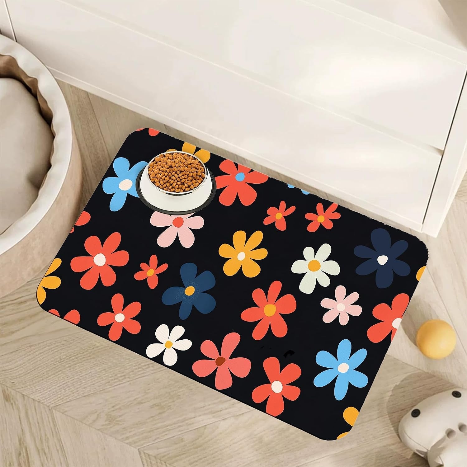 marble-dog-cat-food-mat-blue-teal-turquoise-gold-absorbent-pet-feeding-mat-with-rubber-backing-non-slip-water-bowl-placemat-indoor-pet-accessories-supplies-12x20