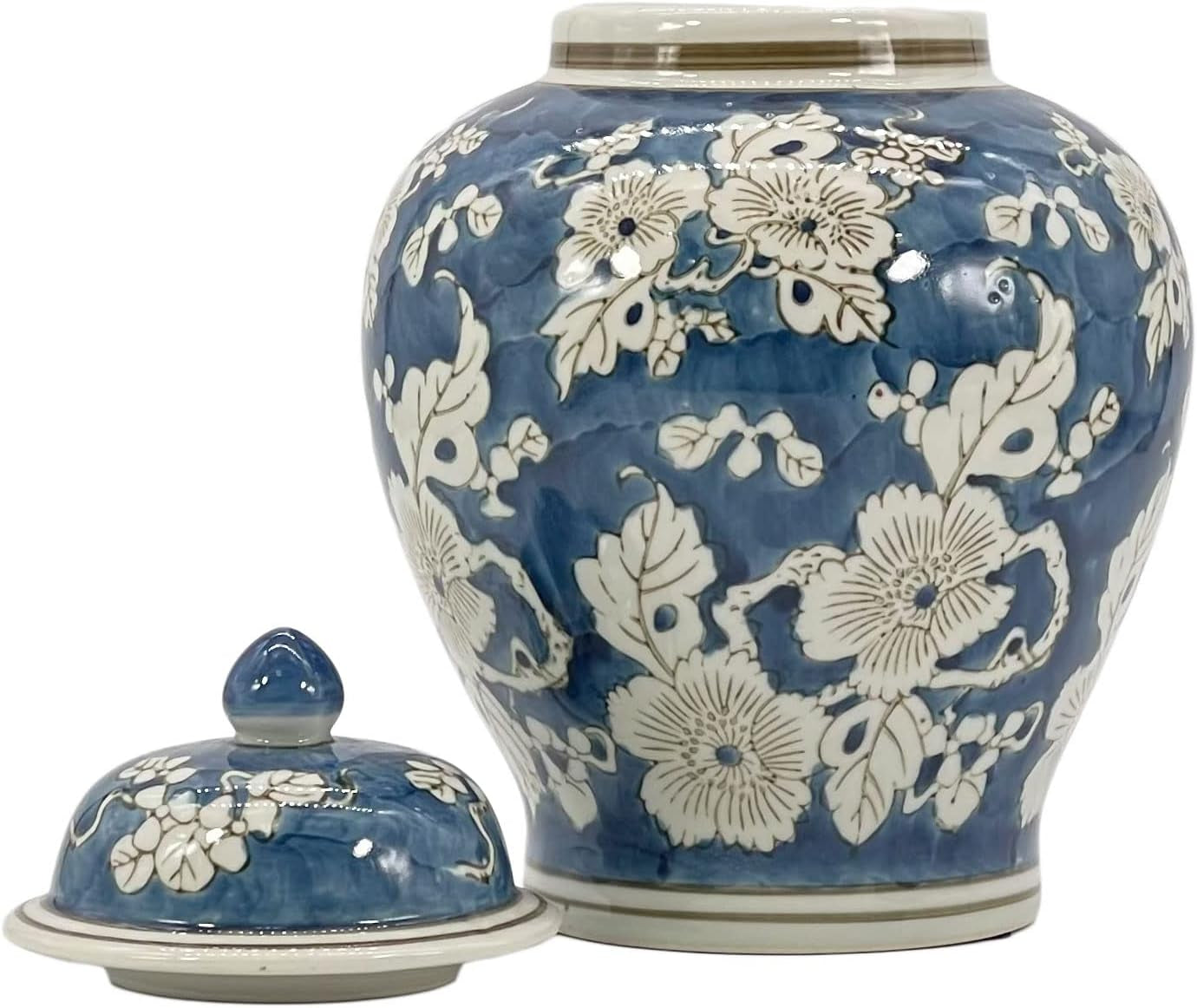 blue-and-white-flower-chinoiserie-ginger-jar-12-w-lid-ginger-jar-tea-storage-decorative-home-decor-jar