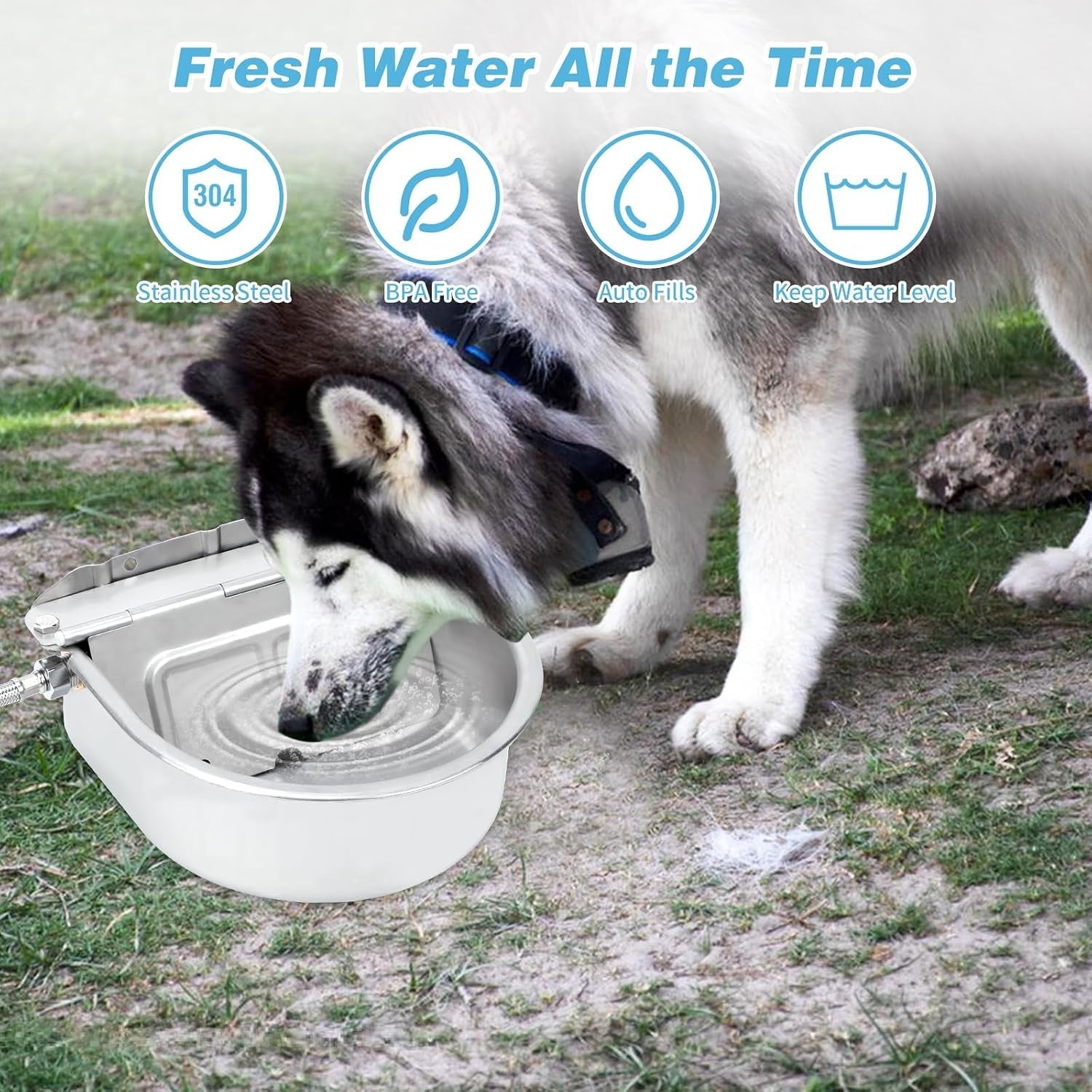 fhtonge-304-stainless-steel-automatic-dog-water-bowl-dispenser-with-outfall-float-valves-auto-fill-wall-mounted-dog-waterer-for-outdoor-big-dog-livestock-poultry-horse-cow-goat-pig-chicken-duck-rabbit