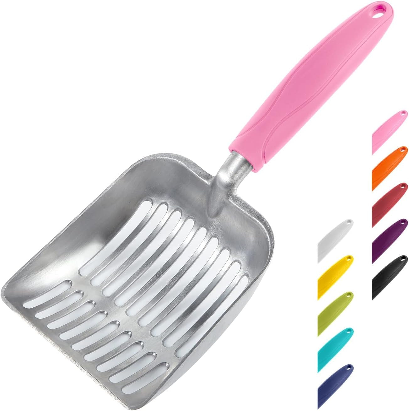 wepet-cat-litter-scoop-aluminum-alloy-sifter-kitty-metal-scooper-deep-shovel-long-handle-poop-sifting-kitten-pooper-lifter-durable-heavy-duty-for-litter-box