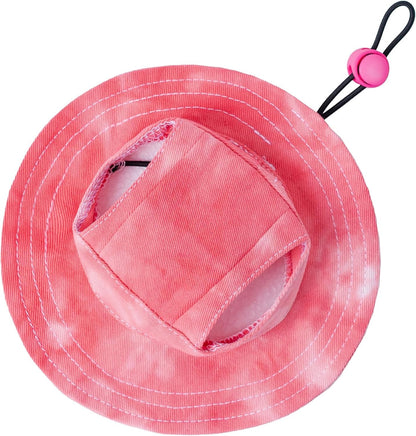 Pet Hat with Ear Holes Sunscreen Baseball Cap Suitable for Small and Medium-Sized Dogs Outdoor Climbing Hat in Summer Pet Products (Pink, Large)9