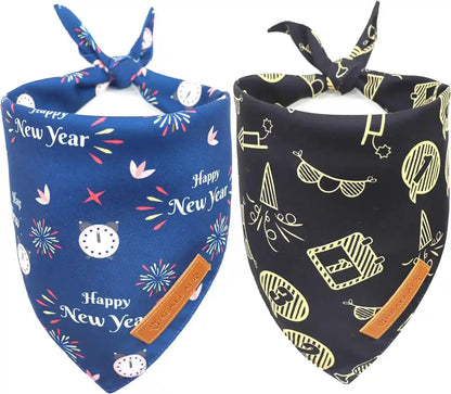 Realeaf 4Th of July Dog Bandanas 2 Pack, Reversible American Flag Pet Scarf for Boy and Girl, Premium Durable Fabric, Patriotic Bandana for Large and Extra Large Dogs (X-Large)8