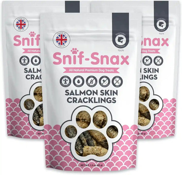 Snif-Snax Salmon Bites Dog Treats 3 Pack, All Natural Human-Grade Training Treats for Dogs, Healthy Grain-Free Puppy & Adult Rewards, Protein Rich Soft Salmon Snacks8