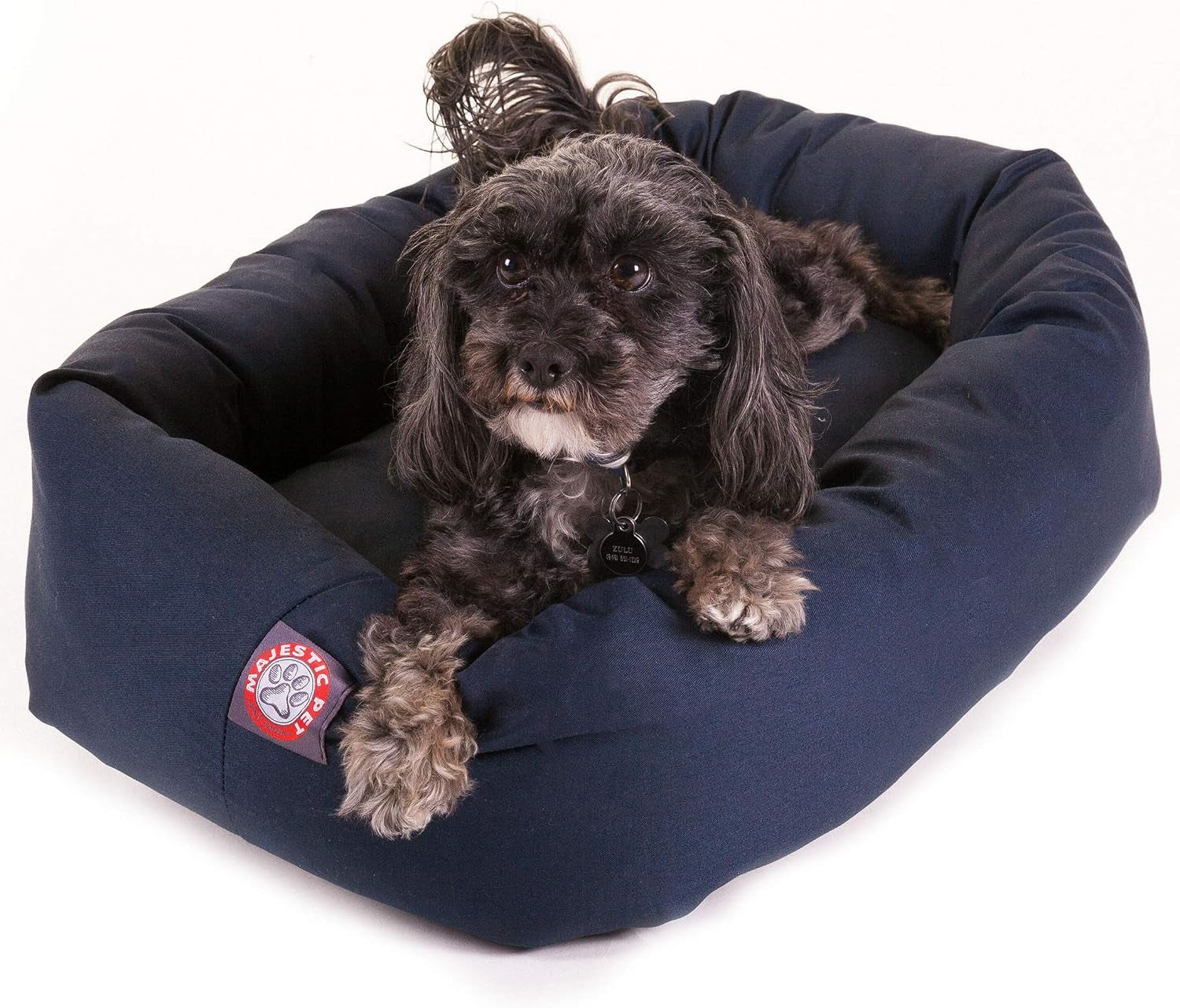majestic-pet-40-inch-bagel-calming-dog-bed-washable-cozy-soft-round-dog-bed-with-spine-support-for-dogs-to-rest-their-head-fluffy-donut-dog-bed-40x29x9-inch-round-pet-bed-large-blue