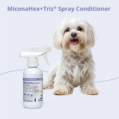 Miconahex+Triz Spray Conditioner for Dogs, Cats and Horses, 8 Oz, Clear | Antibiofilm, Moisturizing; Packaging May Vary7