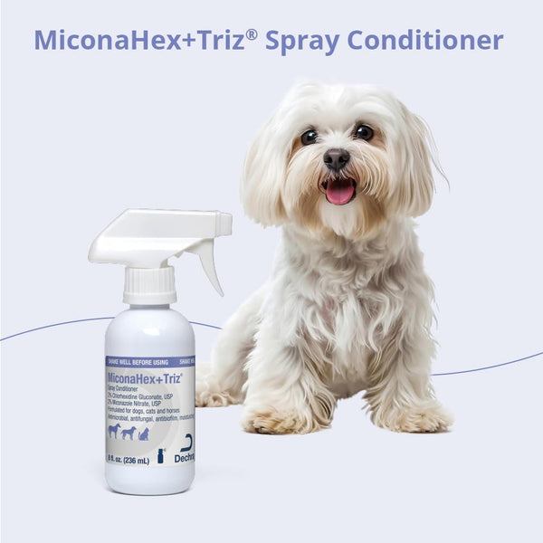 Miconahex+Triz Spray Conditioner for Dogs, Cats and Horses, 8 Oz, Clear | Antibiofilm, Moisturizing; Packaging May Vary7