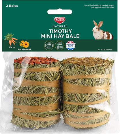 Kaytee Field+Forest Mini Hay Bales Apple and Rose 2 Pack 7 Ounces11