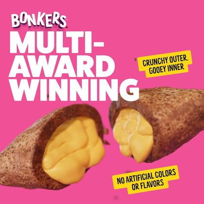 Bonkers Bites Catnip & Chick 'N' Cheddar Flavor Crunchy & Soft Treats for Cats, 30Oz Tub6
