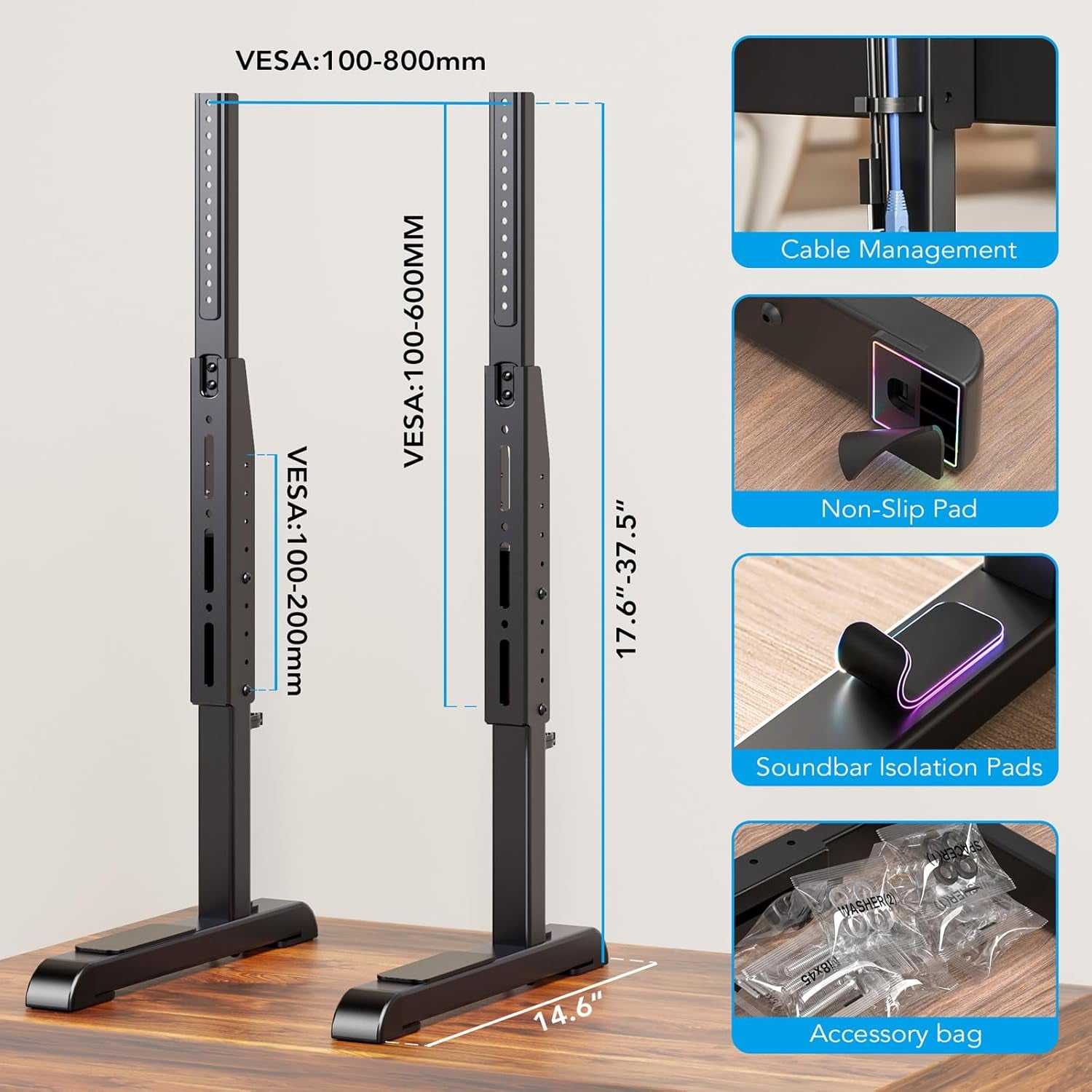 table-top-tv-stand-with-height-adjustable-tv-legs-replacement-for-most-37-86-inch-flat-curved-tvs-steel-tv-base-feet-holds-up-to-150-lbs-with-cable-management-max-vesa-800x600mm-black