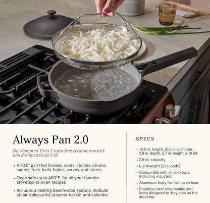 Our Place Cookware Set, 13-Piece Ceramic Nonstick Pots & Pans with Utensils | Ceramic Cookware Set with Always Pan, Perfect Pot & Spatulas; Induction & Oven Safe to 450°F, Non-Toxic Cookware3