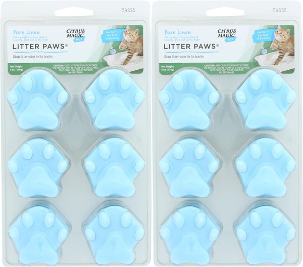 Citrus Magic Pet Odor Control Paws for Litter Boxes, Outdoor Fresh, 6-Count, 6 Count (Pack of 1)3