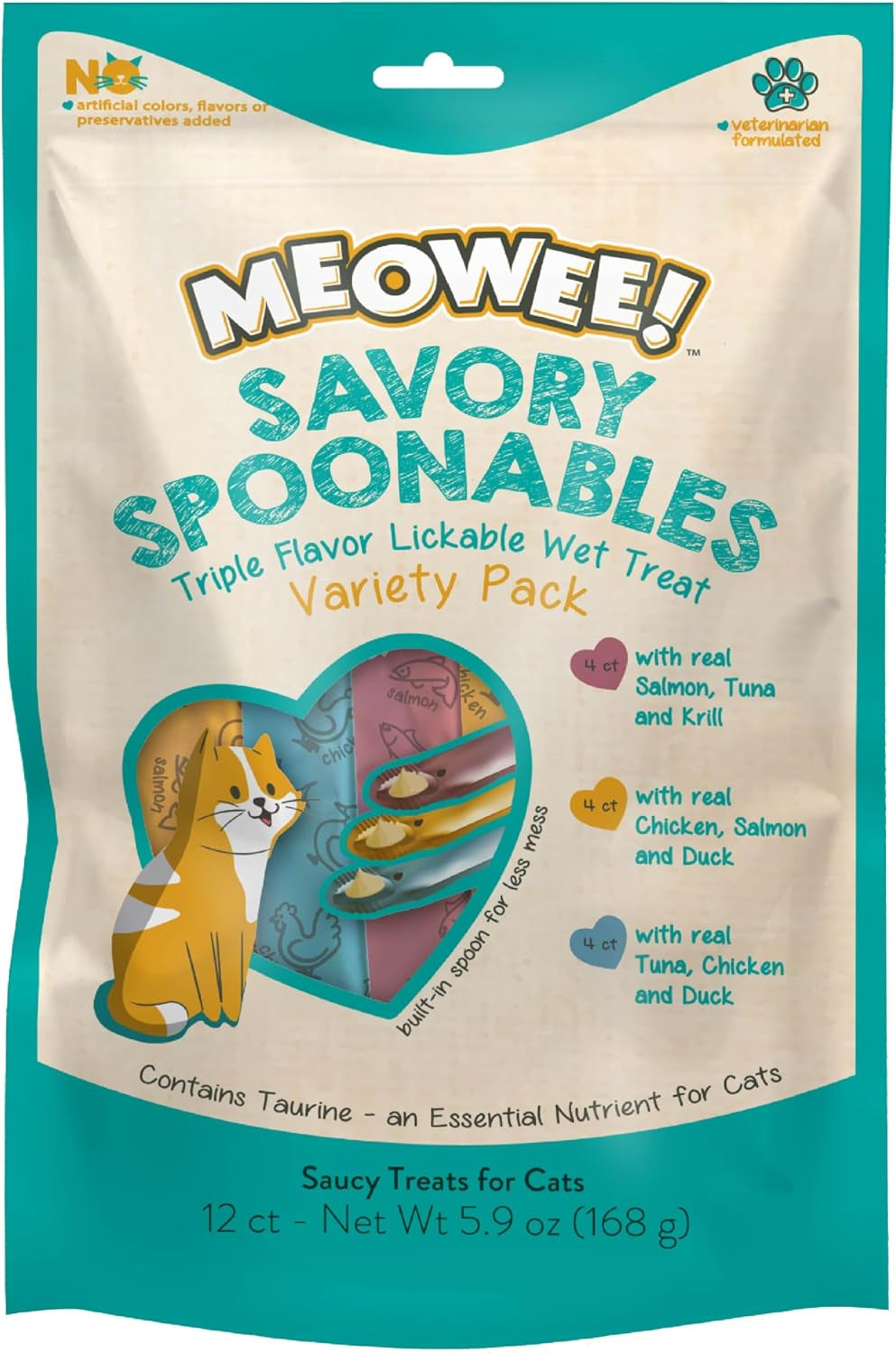 meowee-savory-spoonables-variety-pack-12-count-tube-triple-flavor-squeezable-lickable-wet-treats-for-cats-with-built-in-spoon-for-less-mess