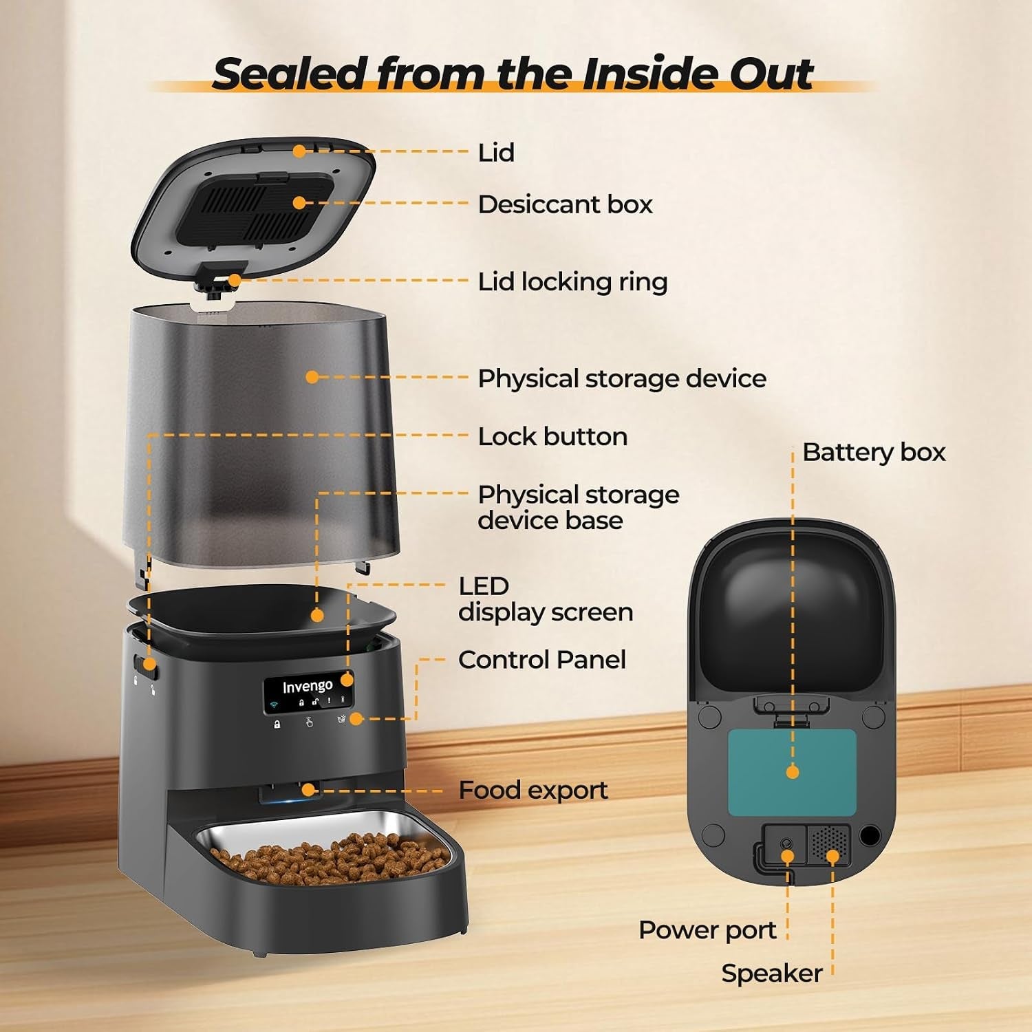 automatic-cat-feeder-with-app-control-5l-food-dispenser-for-cats-and-small-dogs-2-4-5g-wi-fi-programmable-portions-anti-jam-fresh-lock-stainless-steel-bowl-easy-to-clean