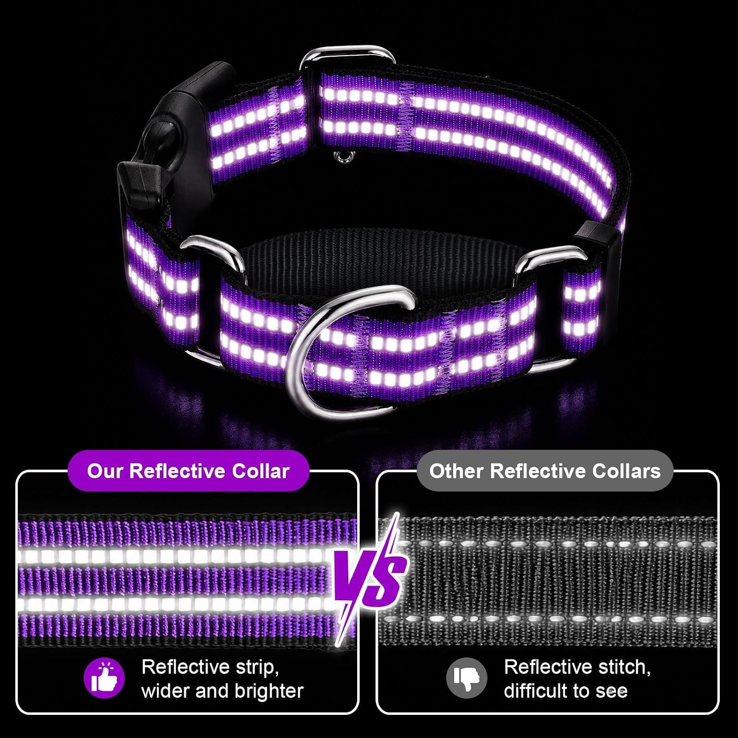 martingale-collars-for-dogs-reflective-escape-proof-training-dog-collars-with-quick-release-buckle-adjustable-no-slip-nylon-dog-collar-for-medium-pets